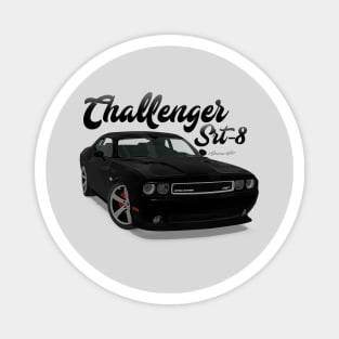 Challenger Srt-8 Black Front Magnet